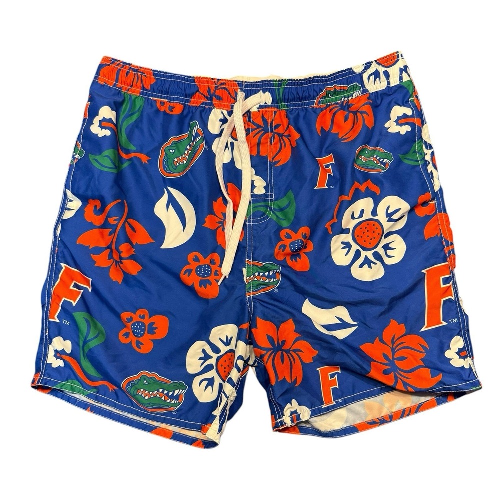 Wes & Willy University Of Florida Gators Floral Swim Trunks